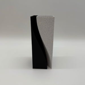 Alternative view of Premium Modern Design Flower Pot - Black and Gray Geometric Plastic - Minimalist Interior Decoration